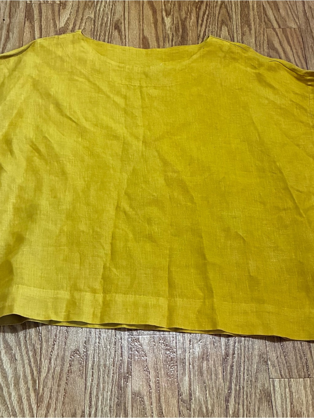 Bryn Walker 100% Linen Oversized Lagenlook Minimalist Top Tunic Blouse